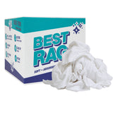 Hospeco® W43 T-Shirt Cleaning Rags White New, 10lb Box (HOSN-W43PK-10) 10lb Box