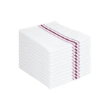 Arkwright Home® Mariposa Bistro NaPackin 18x22 Burgundy Stripe, 12/Pack (BISTRO-BUR) Pack of 12