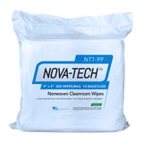 High-Tech Conversions NOVA-TECH® NT1 Non-Sterile Poly-Cellulose Cleanroom Wipes, 9"x9", 300/Bag, 12 Bags/Case (HOSNT1-99) Case of 3600