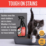 Tough Stuff® Cat Urine Odor & Stain Eliminator, Original, 32 oz Bottle (HOSP32CUR) Each