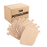 Hospeco® Cooks Linen Pot Holder 7x7 Tan, 12/Pack (HOSPOT-TAN) Pack of 12