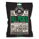 Dill Pickle Pretzel Sticks, 3 oz Bag, 15/Carton (POY00561) Case of 15