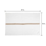 Hospeco® Power Gym Hand Towel 16x27 Beige Stripe, 120/Case (HOSPWR-1627-3BGCS-CS) Case of 120