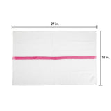 Hospeco® Power Gym Hand Towel 16x27 Pink Stripe, 120/Case (HOSPWR-1627-3PKCS-CS) Case of 120