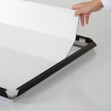 MT Displays Portable 1.25" Snap Frame Poster size 36"x48"Black with white backing and Pet cover (UCN325BP36X2000) Each