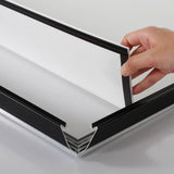 MT Displays Portable 1.25" Snap Frame Poster size 36"x48"Black with white backing and Pet cover (UCN325BP36X2000) Each