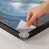MT Displays Portable 1.25" Snap Frame Poster size 36"x48"Black with white backing and Pet cover (UCN325BP36X2000) Each