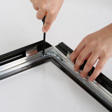 MT Displays Portable 1.25" Snap Frame Poster size 36"x48"Black with white backing and Pet cover (UCN325BP36X2000) Each