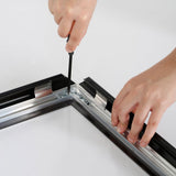 MT Displays Portable 1.25" Snap Frame Poster size 40"x60"Black with white backing and Pet cover (UCN325BP46X2000) Each