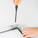 MT Displays Portable 1"Snap Frame Poster size 36"x48"Black with white backing and Pet cover (UCN255BP36X2000) Each