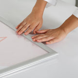 MT Displays Portable 1"Snap Frame Poster size 36"x48"Black with white backing and Pet cover (UCN255BP36X2000) Each