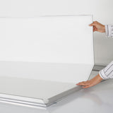 MT Displays Portable 1.25" Snap Frame Poster size 40"x60"Silver with white backing and Pet cover (UCN325NP46X2000) Each