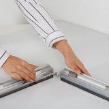 MT Displays Portable 1.25" Snap Frame Poster size 40"x60"Silver with white backing and Pet cover (UCN325NP46X2000) Each