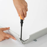 MT Displays Portable 1.77" Snap Frame Poster size 40"x60"Silver with white backing and Pet cover (UCN455NP46X2000) Each