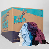 Hospeco® R-C45 T-Shirt Reclaimed Rags Colored, 25lb Box (HOSR-C45-25) 25lb Box