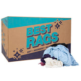 Hospeco® R-C45 T-Shirt Reclaimed Rags Colored, 25lb Box (HOSR-C45-25) 25lb Box