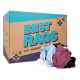Hospeco® R-C45 T-Shirt Reclaimed Rags Colored, 50lb Box (HOSR-C45-50) 50lb Box
