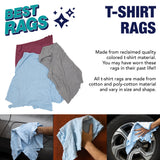 Hospeco® R-C45 T-Shirt Reclaimed Rags Colored, 25lb Box (HOSR-C45-25) 25lb Box