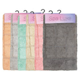 Arkwright Home® Spa Lux Block Pattern 2pc Bath Rug Set Assorted, 12 Sets/Case (SPALX-BLK-ASST) Case of 12 Sets
