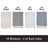 Arkwright Home® Common Ground Throw 50x70 Checkered Pattern, 12/Case (THROW-CHK-50X70-CS) Case of 12