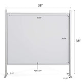 MT Displays Budget Clear Hygiene Barrier 38"X38" (UHBBN03838X2000) Each