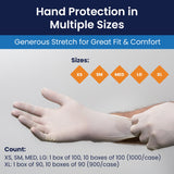 Safety Zone® Synthetic Vinyl Powder Free 4 mil Exam Gloves, Beige, XL, Case of 900 (SZNVTX998) Case of 900