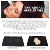 Hospeco® Cotton Salon Towel 16x28 Charcoal, 12/Pack (HOSBB-1628-3CHA) Pack of 12