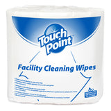 Touch Point® Facility Cleaning Wipes, 8"x5", 2000/Roll, 2 Rolls/Case (HOSWE2000TP) Case of 2 Rolls
