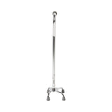McKesson Small Base Quad Cane Steel 30 to 39 Inch Height Chrome (1065219_CS) 4/CS