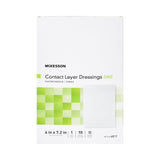 McKesson Wound Contact Layer Dressing 4 X 7.2 Inch Sterile (1083096_EA) 1/EA