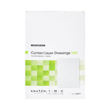 McKesson Wound Contact Layer Dressing 4 X 7.2 Inch Sterile (1083096_BX) 10/BX