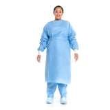 Halyard Protective Procedure Gown X-Large Blue NonSterile Not Rated Disposable (342891_CS) 60/CS