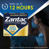 Zantac 360°® Maximum Strength Antacid 20 mg Strength Tablet 50 per Bottle (1230702_BT) 1/BT