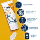 CeraVe® Hydrating Mineral Sunscreen Face Sunscreen SPF 30 Lotion 2.5 oz. Tube (1253471_EA) 1/EA