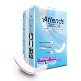 Attends® Discreet Bladder Control Pad 14-1/2 Inch Length Moderate Absorbency Polymer Core One Size Fits Most (1039116_CS) 200/CS