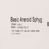 BASIC Aneroid Sphygmomanometer Unit Large Adult Cuff Nylon Cuff 34 - 50 cm Pocket Aneroid (363780_EA) 1/EA