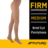 3M™ Futuro™ Compression Pantyhose Waist High Medium Beige Closed Toe (421889_EA) 1/EA