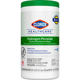 Clorox Healthcare® Surface Disinfectant Cleaner Premoistened Hydrogen Peroxide Based Manual Pull Wipe 155 Count Canister Unscented NonSterile (853530_CT) 1/CT