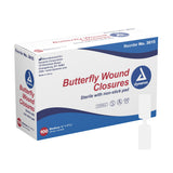 Secure Strip™ Skin Closure Strip 3/8 X 1-13/16 Inch Plastic Butterfly Closure White (747212_BX) 100/BX