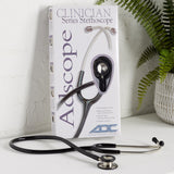 Adscope® 603 Clinician Stethoscope Black 1-Tube 22 Inch Tube Double Sided Chestpiece (363826_EA) 1/EA