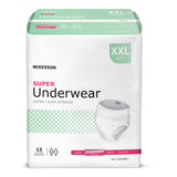 McKesson Unisex Adult Absorbent Underwear Pull On with Tear Away Seams 2X-Large Disposable Moderate Absorbency (1222511_CS) 48/CS