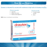Drawtex® Hydroconductive Wound Dressing 2 X 2 Inch Square (761644_EA) 1/EA