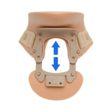 Ossur® Philadelphia® Rigid Cervical Collar Preformed Adult One Size Fits Most Two-Piece / Trachea Opening Adjustable Height 10 to 19 Inch Neck Circumference (812385_EA) 1/EA