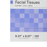 McKesson Facial Tissue White 8.37 X 8.07 Inch 100 Count (1040596_BX) 100/BX