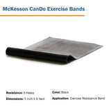 McKesson CanDo® Exercise Resistance Band Black 5 Inch X 6 Yard X-Heavy Resistance (1073315_EA) 1/EA