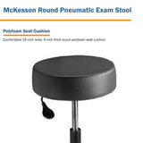 McKesson Exam Stool Backless Pneumatic Height Adjustment 5 Casters Black (566998_EA) 1/EA