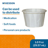 McKesson Souffle Cup 1 oz. White Paper Disposable (1251880_SL) 250/SL