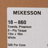McKesson Procedure Towel 13 W X 18 L Inch White NonSterile (152050_CS) 500/CS