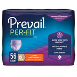 Prevail® Per-Fit® Female Adult Absorbent Underwear Pull On with Tear Away Seams X-Large Disposable Moderate Absorbency (881924_CS) 56/CS