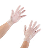 McKesson Confiderm® Exam Glove Medium NonSterile Vinyl Standard Cuff Length Smooth Clear Not Rated (871023_CS) 1000/CS
